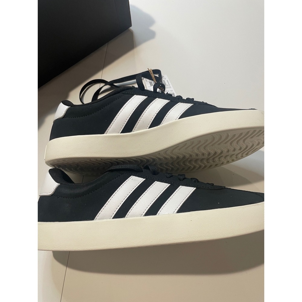 Adidas VL Court 3.0 Women Shoes Black White Suede Sneakers ID6279 Size 8